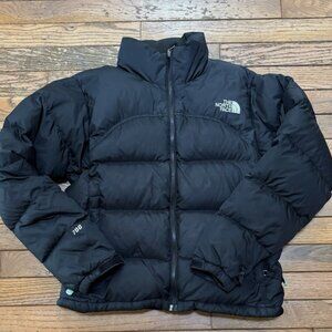 North Face Women's XS Black Puffer Jacket 700 Nuptse Down Jacket Black